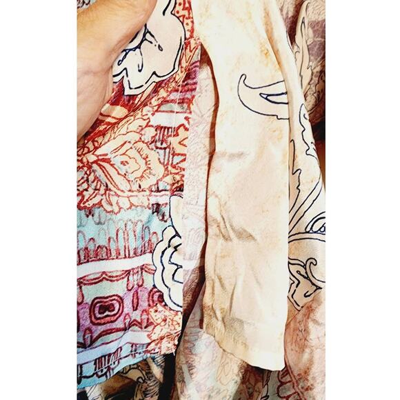 Love Kyla Blair Polysilk BOHO Chic Lightweight Midi Dress Small NEW - Picture 7 of 9